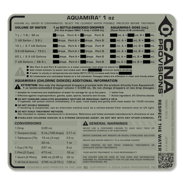 1oz Aquamira Decal
