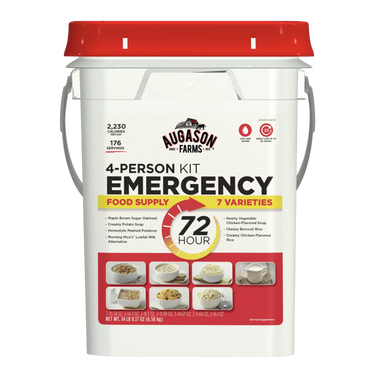 72-Hour 4-Person Emergency Food Supply Kit, 176 Servings