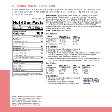 Buttermilk Pancake & Waffle Mix Can – 33 Servings