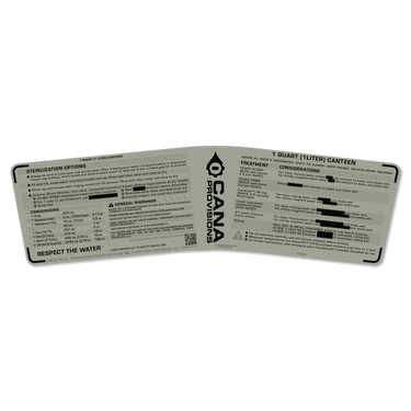 Canteen 1 Liter / 1 Quart Decal