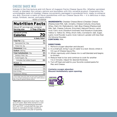 Cheese Sauce Mix Can – 87 Servings