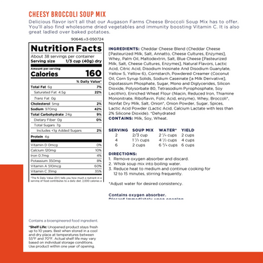 Cheesy Broccoli Soup Mix Can – 38 Servings