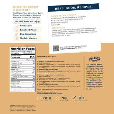 Dried Pinto Beans 4 Gallon Pail – 311 Servings