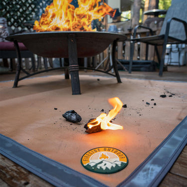 Ember Mat - Protect The Ground From Popping Embers or Dripping Grease