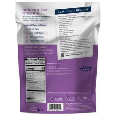 Freeze Dried Whole Blueberries Pouch – 5 Servings