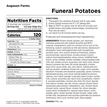 Funeral Potatoes Pouch – Cheesy Potato Casserole – 12 Servings