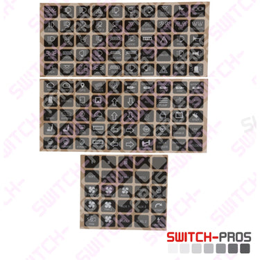 Horizontal Switch Legends for Switch-Pros System
