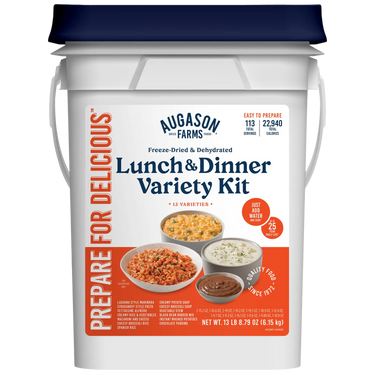 Lunch and Dinner Variety Pail, 122 Servings