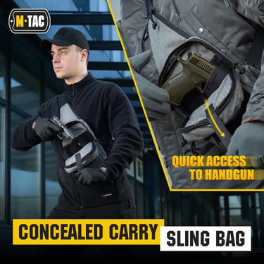 M-Tac Tactical Bag Shoulder Chest Pack with Sling & Loop Panel