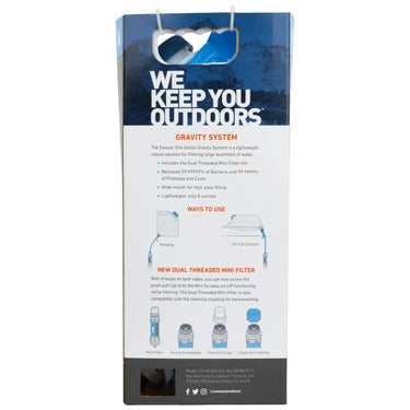 One Gallon Gravity Water Filtration System