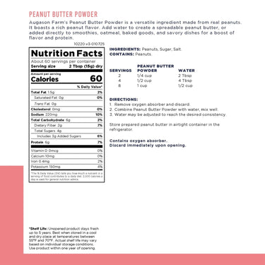 Peanut Butter Powder Can – 60 Servings