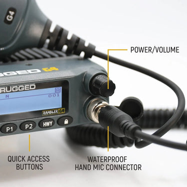 Radio Kit Lite - Rambler G4 GMRS Band Mobile Radio with Stealth Antenna
