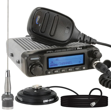 Radio Kit - Rugged M1 RACE SERIES Waterproof Mobile with Antenna - Digital and Analog