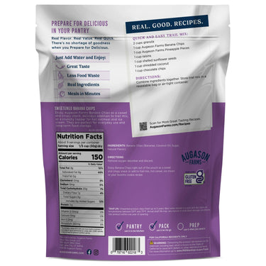 Sweetened Banana Chips Pouch – 9 Servings