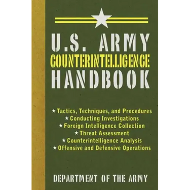 U.S. Army Counterintelligence Handbook - Paperback
