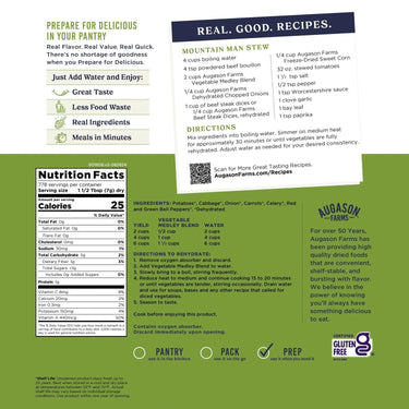 Vegetable Medley Blend 4-Gallon Pail – 778 Servings