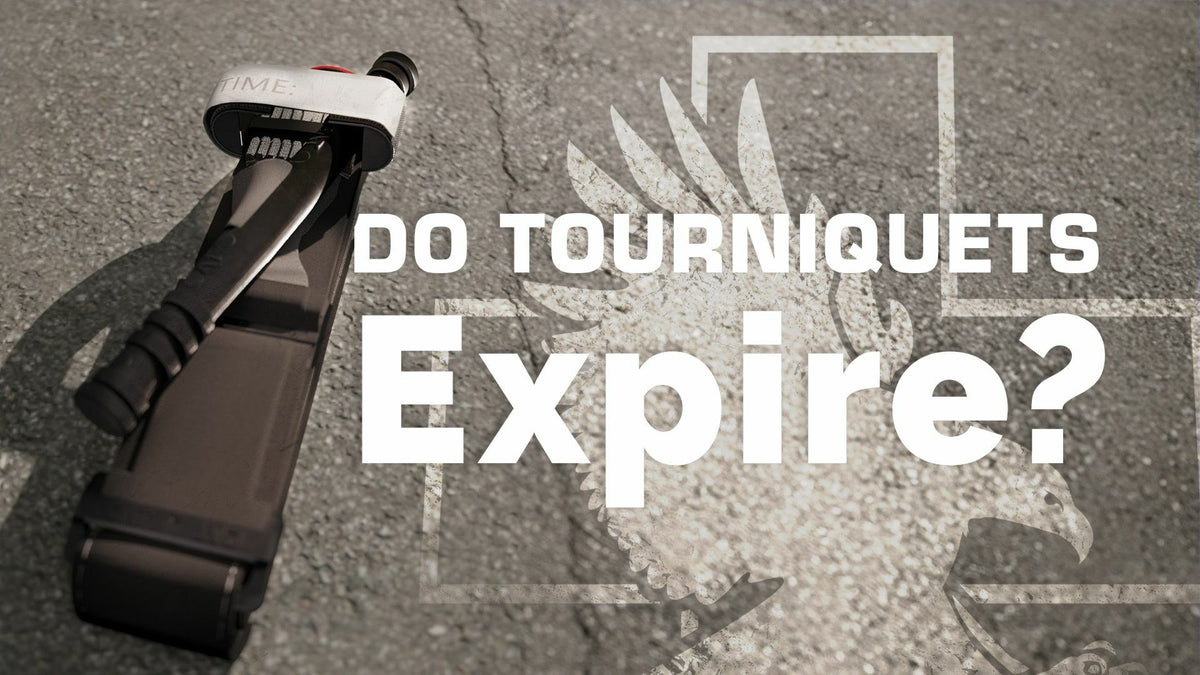 C-A-T tourniquet on pavement with the words "Do Tourniquets Expire?" Image: North American Rescue
