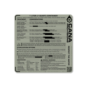 1 Liter / 1 Quart Decal