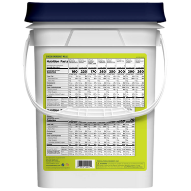 2-Week 1-Person Emergency Food Supply Kit, 119 Servings