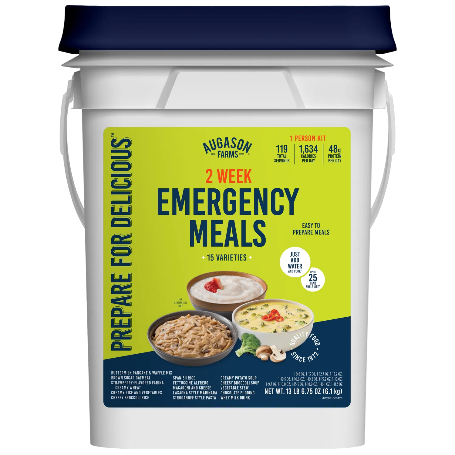 2-Week 1-Person Emergency Food Supply Kit – 119 Servings