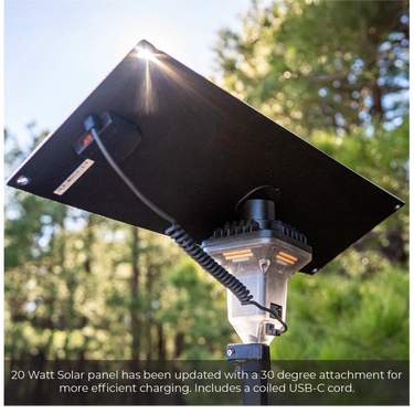 20 Watt Portable Solar Panel w/ LightRanger Receiver