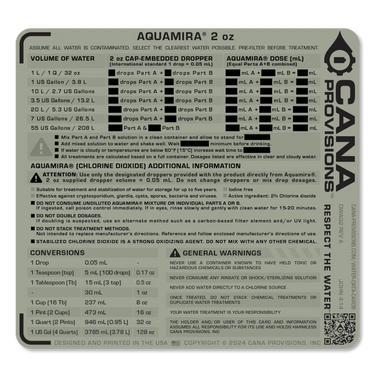 2oz Aquamira Decal