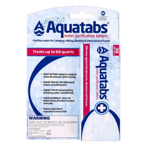 49mg Water Purification Tablets (30 Pack)