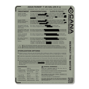 7 US GAL (26.5 L) Aqua-Tainer Decal