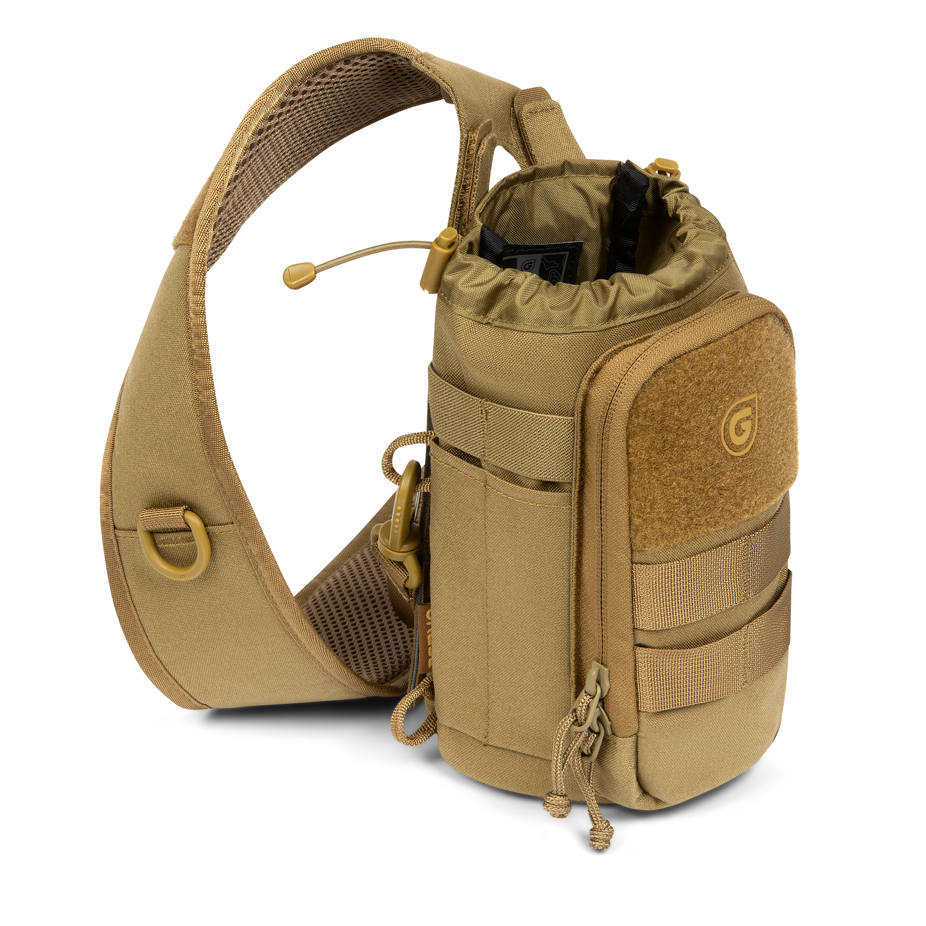 Grayl Mission Bottle Sling in Coyote Brown, front view