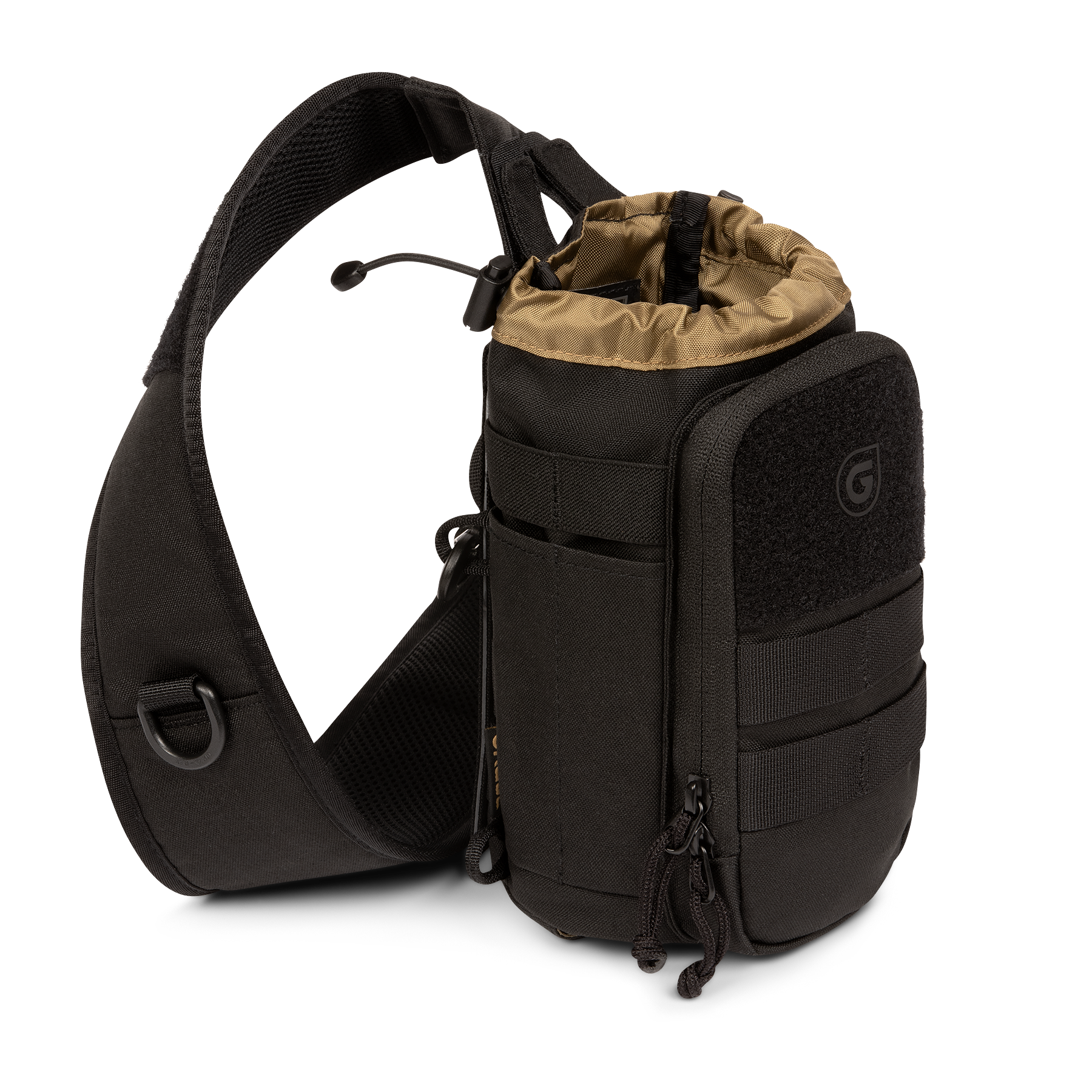 Grayl Mission Bottle Sling in Covert Black, front view