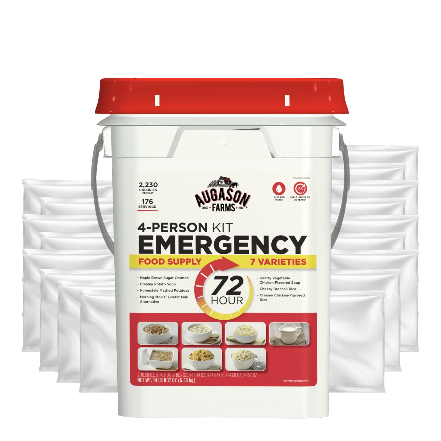 72-Hour 4-Person Emergency Food Supply Kit – 176 Servings