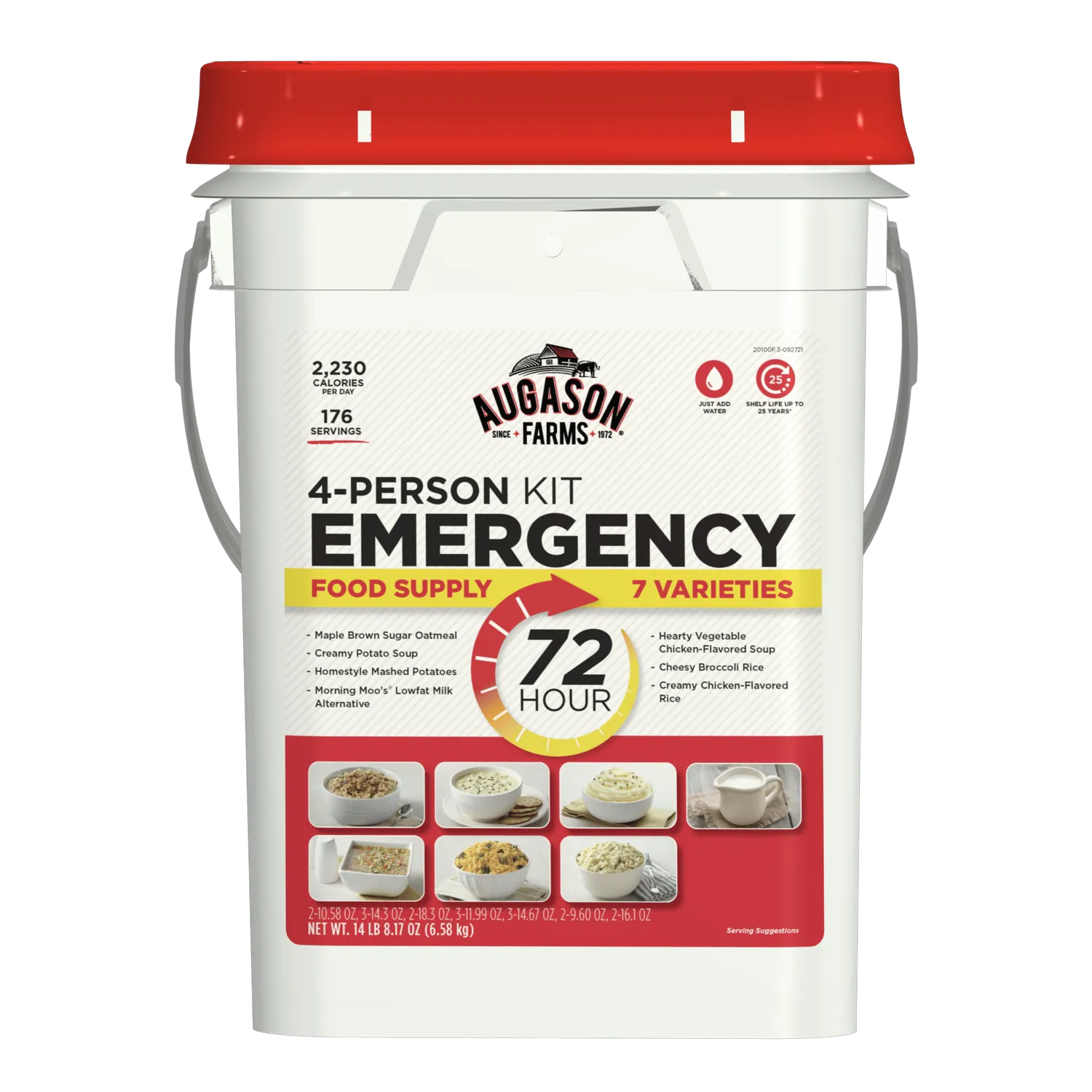 72-Hour 4-Person Emergency Food Supply Kit – 176 Servings