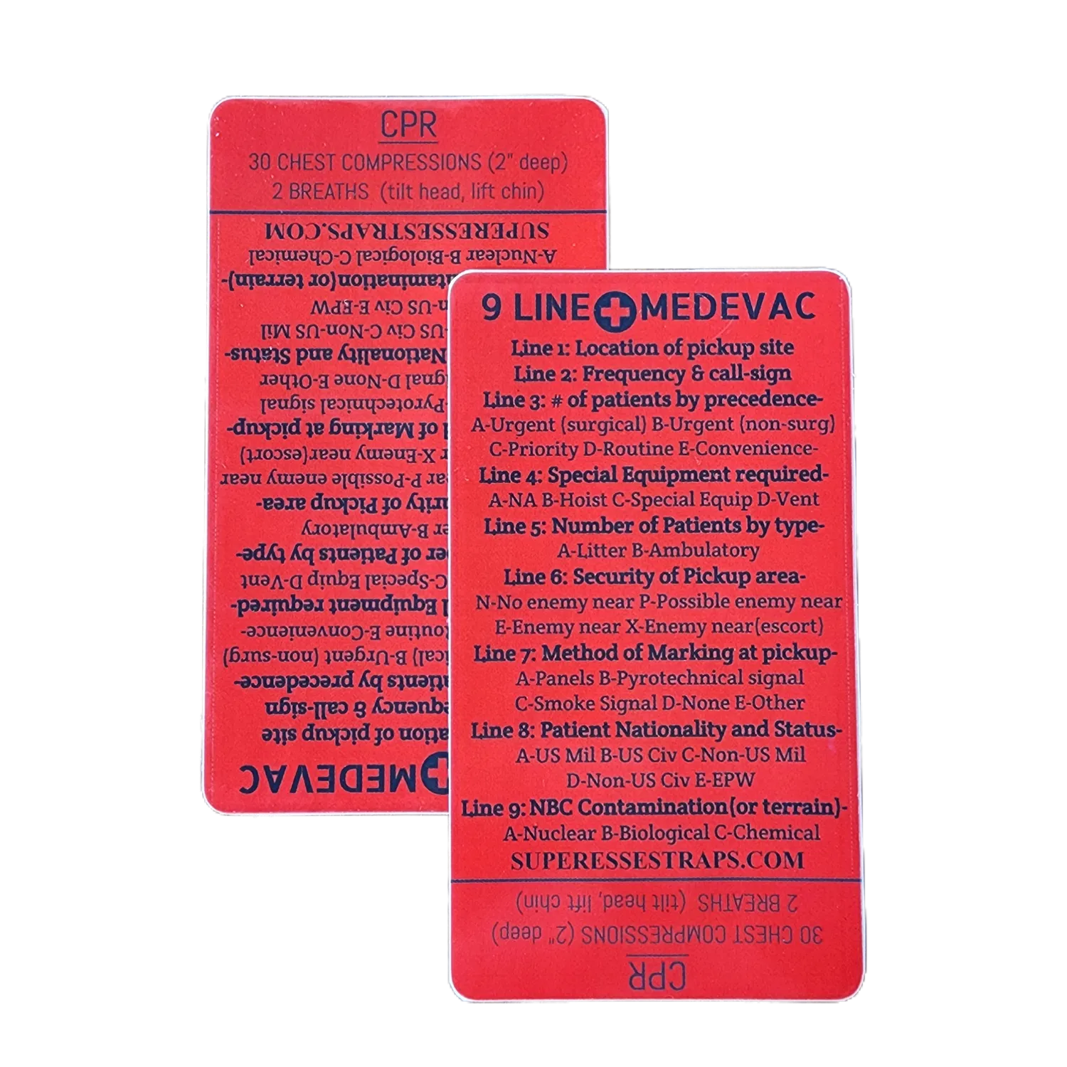 9 Line MedEvac Decal - Medical Evacuation Reference Sticker