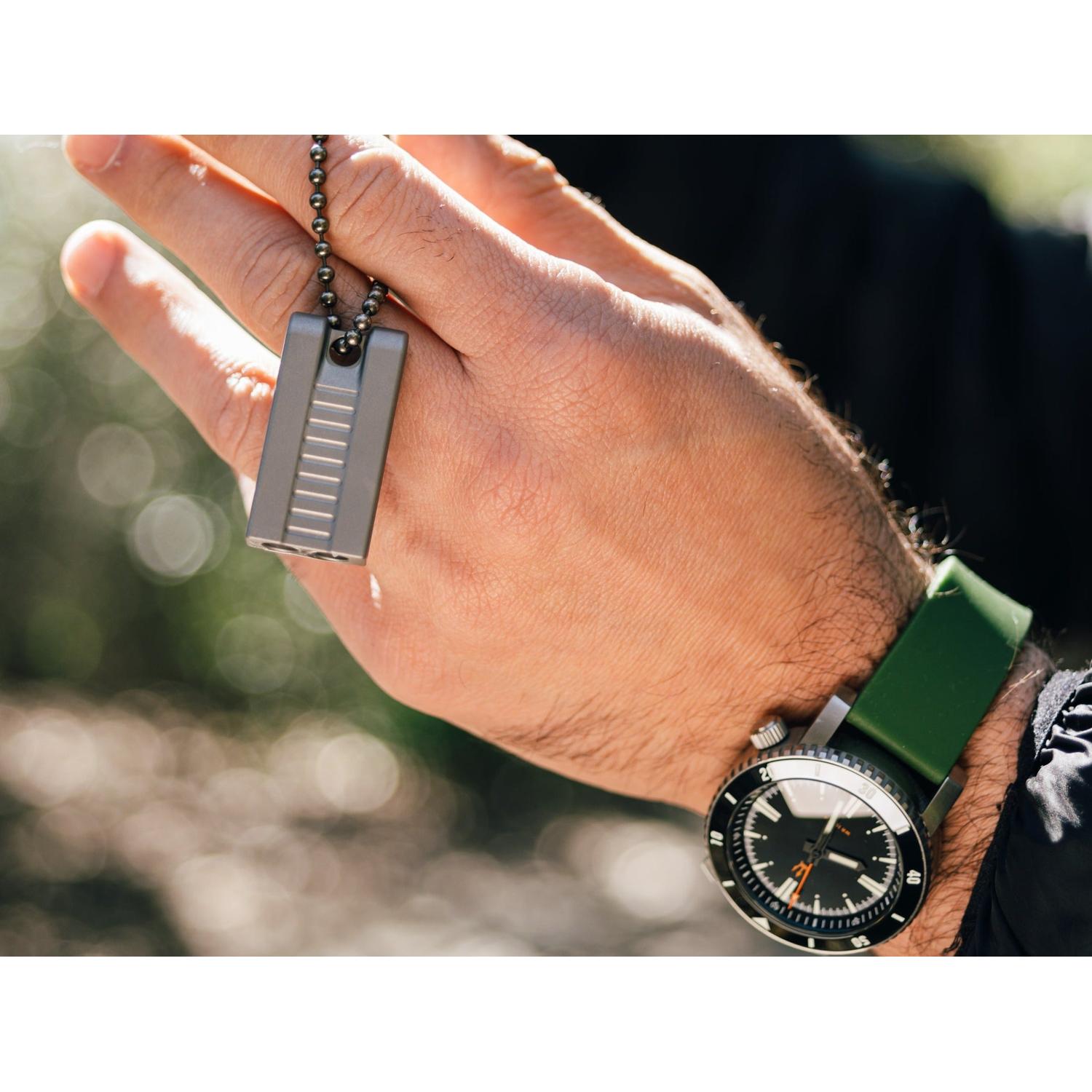 Abrams Unibody Titanium Whistle
