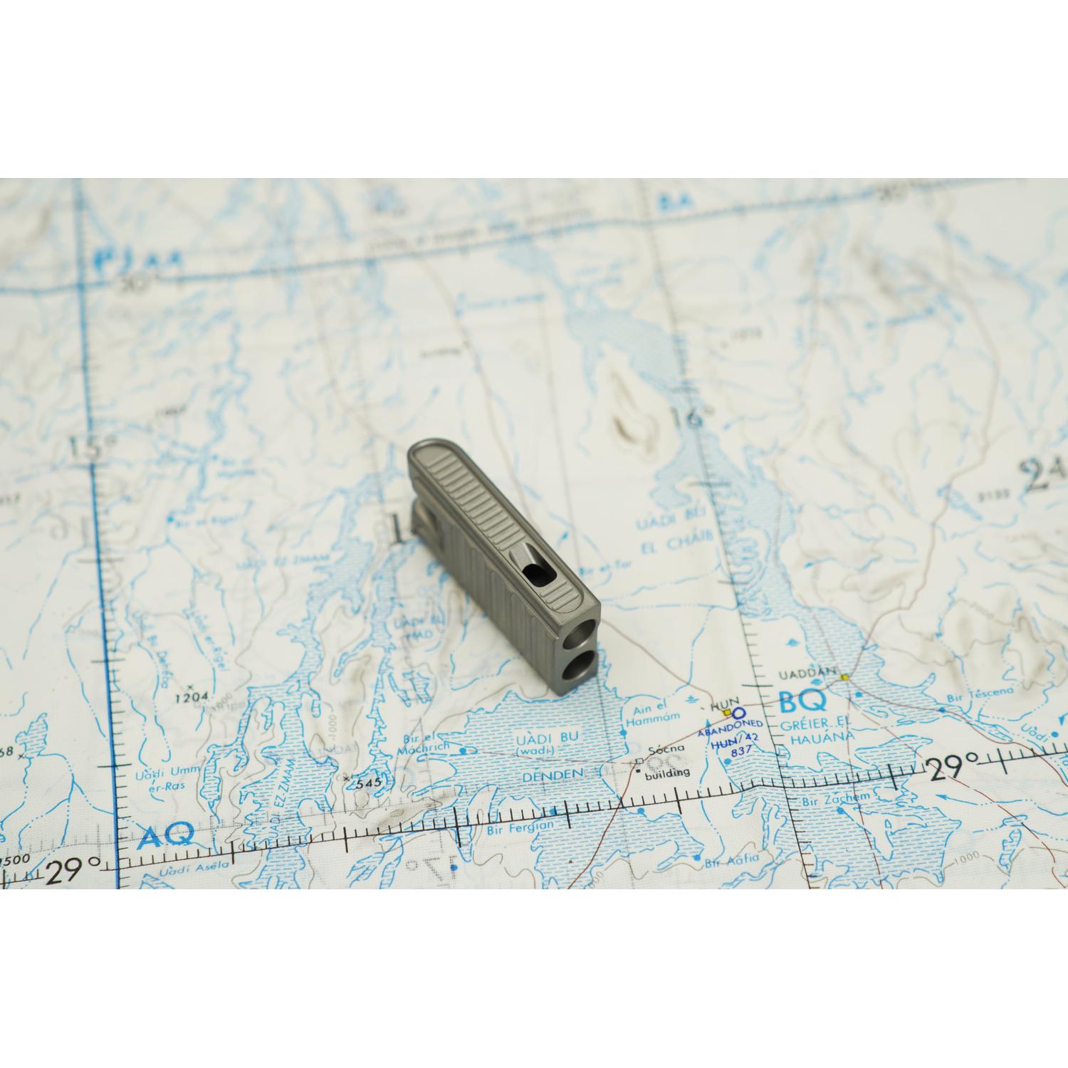 Abrams Unibody Titanium Whistle