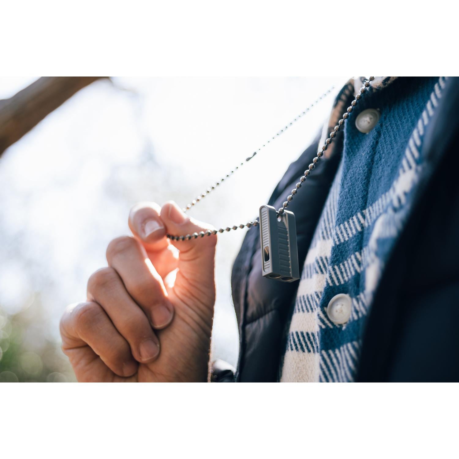 Abrams Unibody Titanium Whistle
