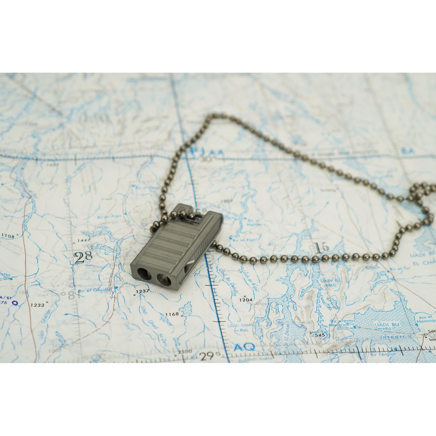 Abrams Unibody Titanium Whistle