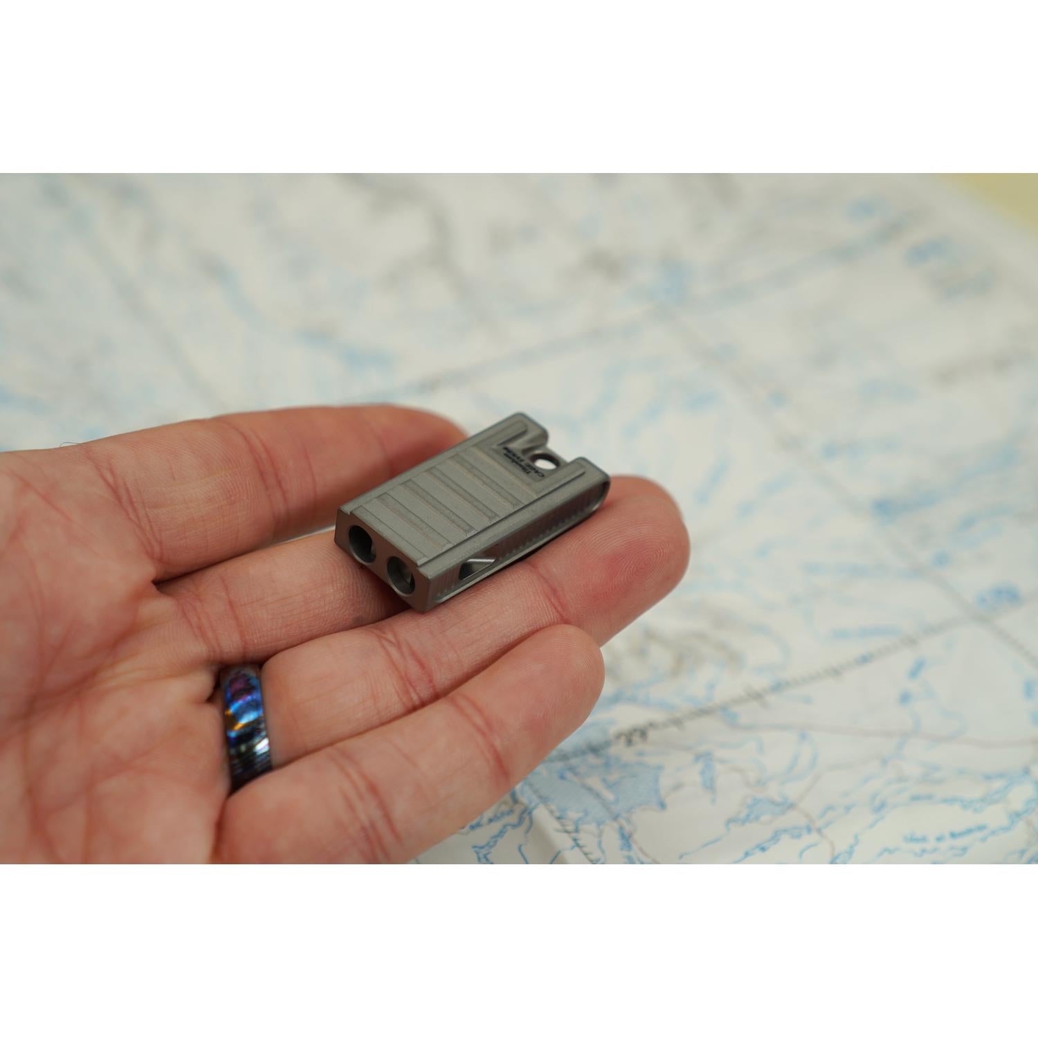 Abrams Unibody Titanium Whistle