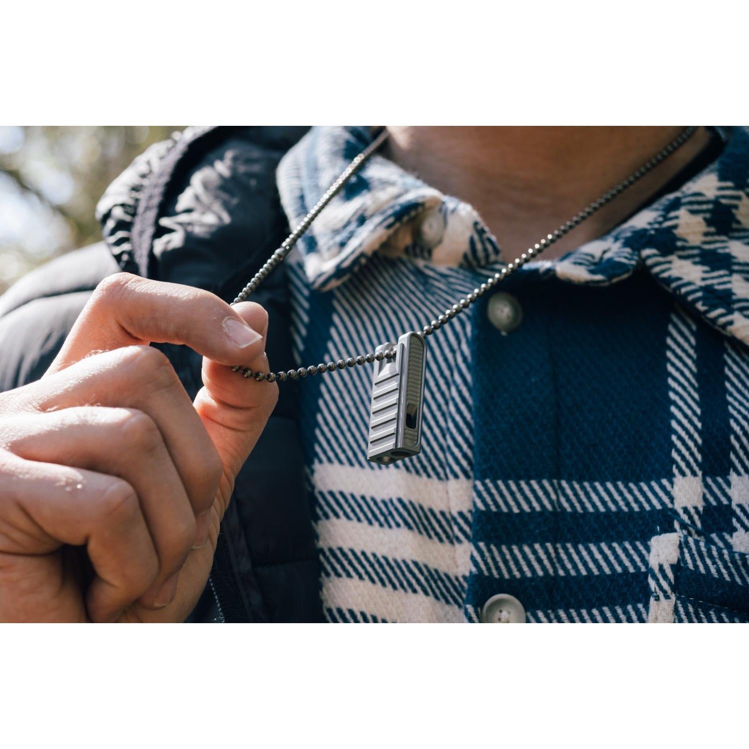 Abrams Unibody Titanium Whistle
