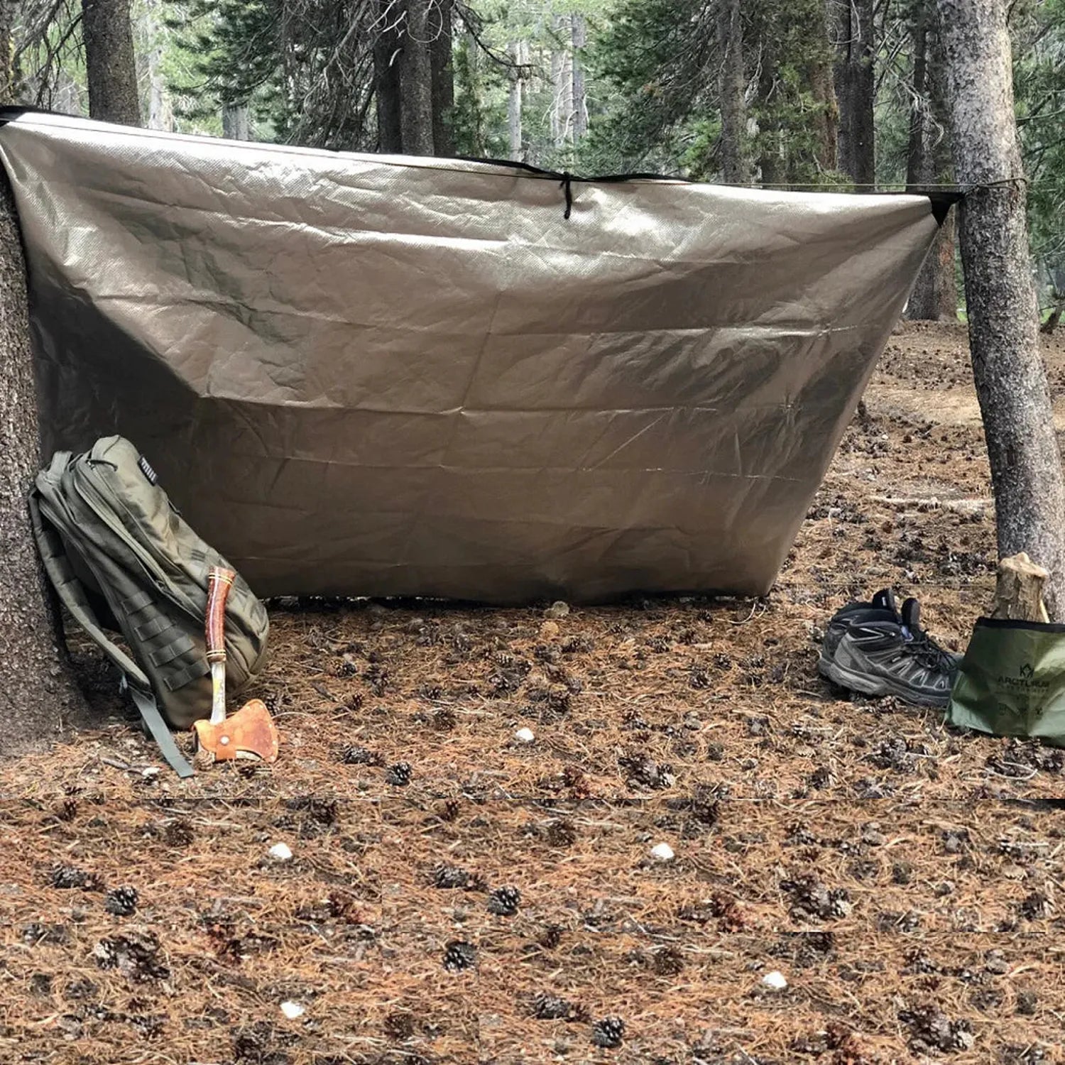 All-Weather Outdoor Survival Blanket – Olive Drab (60" x 82")