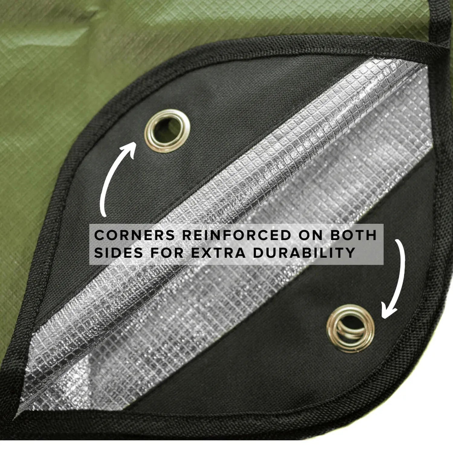 All-Weather Outdoor Survival Blanket – Olive Drab (60" x 82")