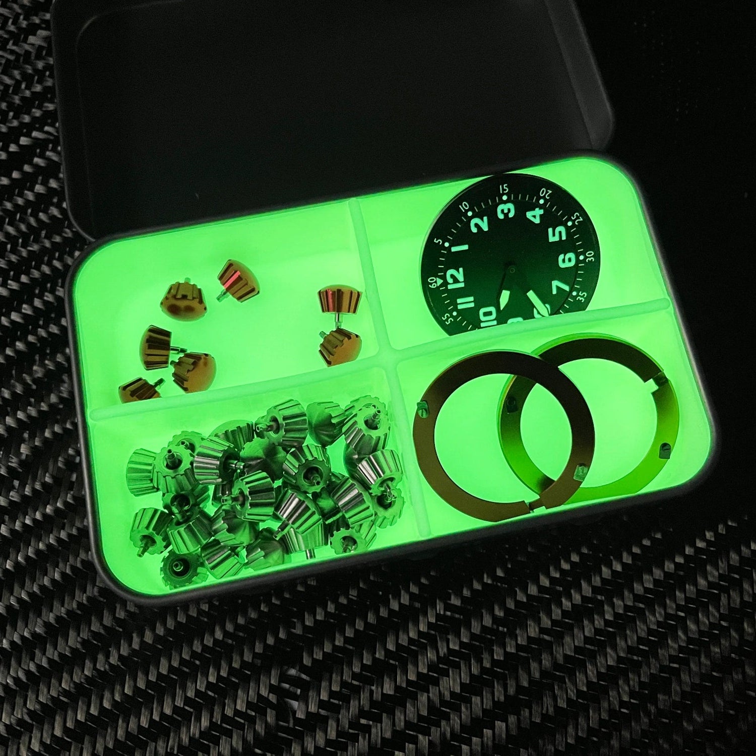 BIG Glow-in-the-Dark Silicone Divider for Survival Tins
