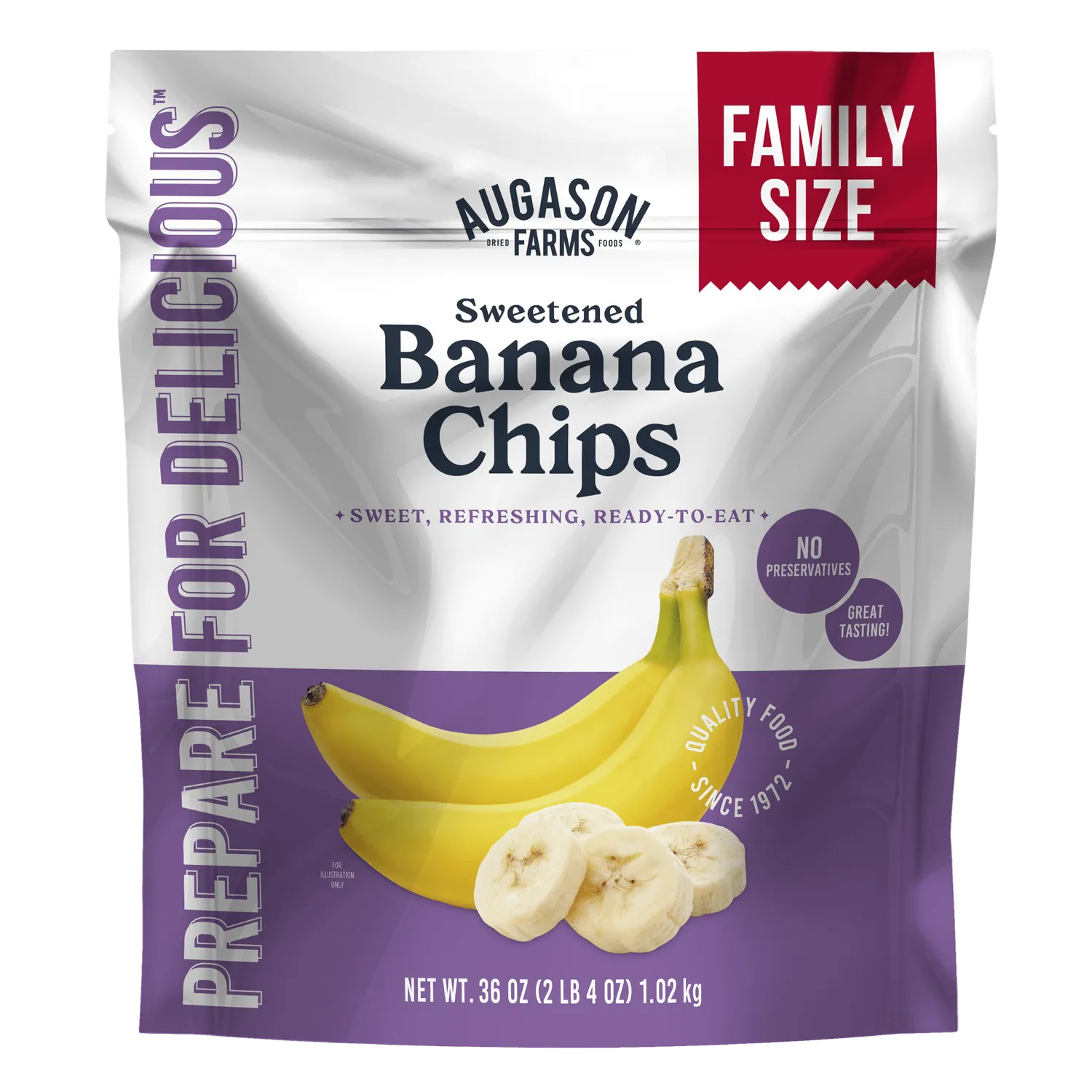 Banana Chips Family Size Pouch – 34 Servings