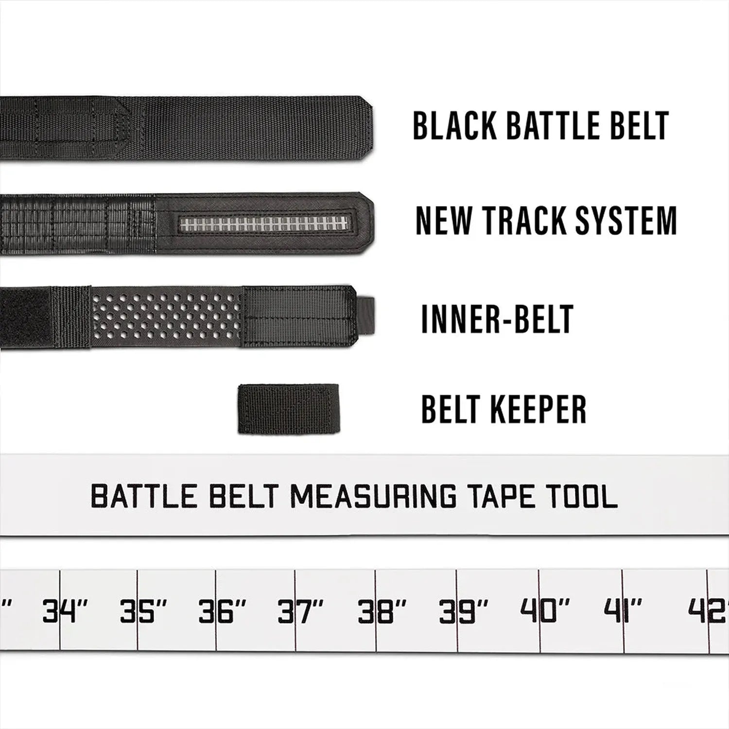 Black MOLLE Battle Belt – Complete Kit