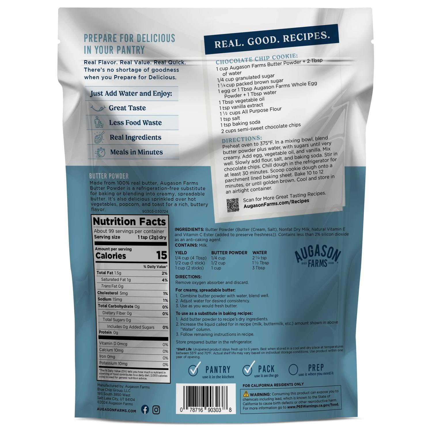 Butter Powder Pouch – 99 Servings