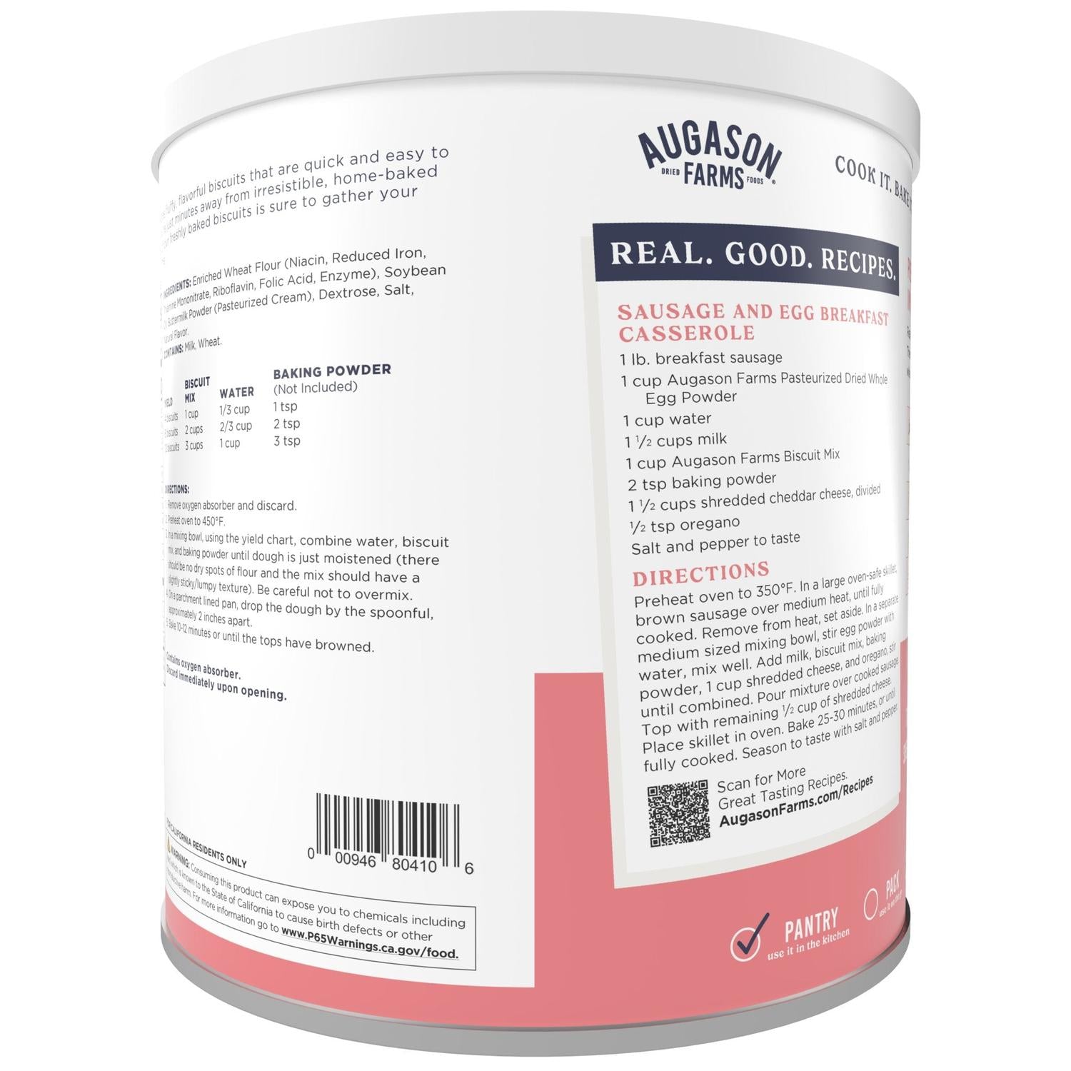 Buttermilk Biscuit Mix Can – 29 Servings