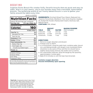 Buttermilk Biscuit Mix Can, 29 Servings