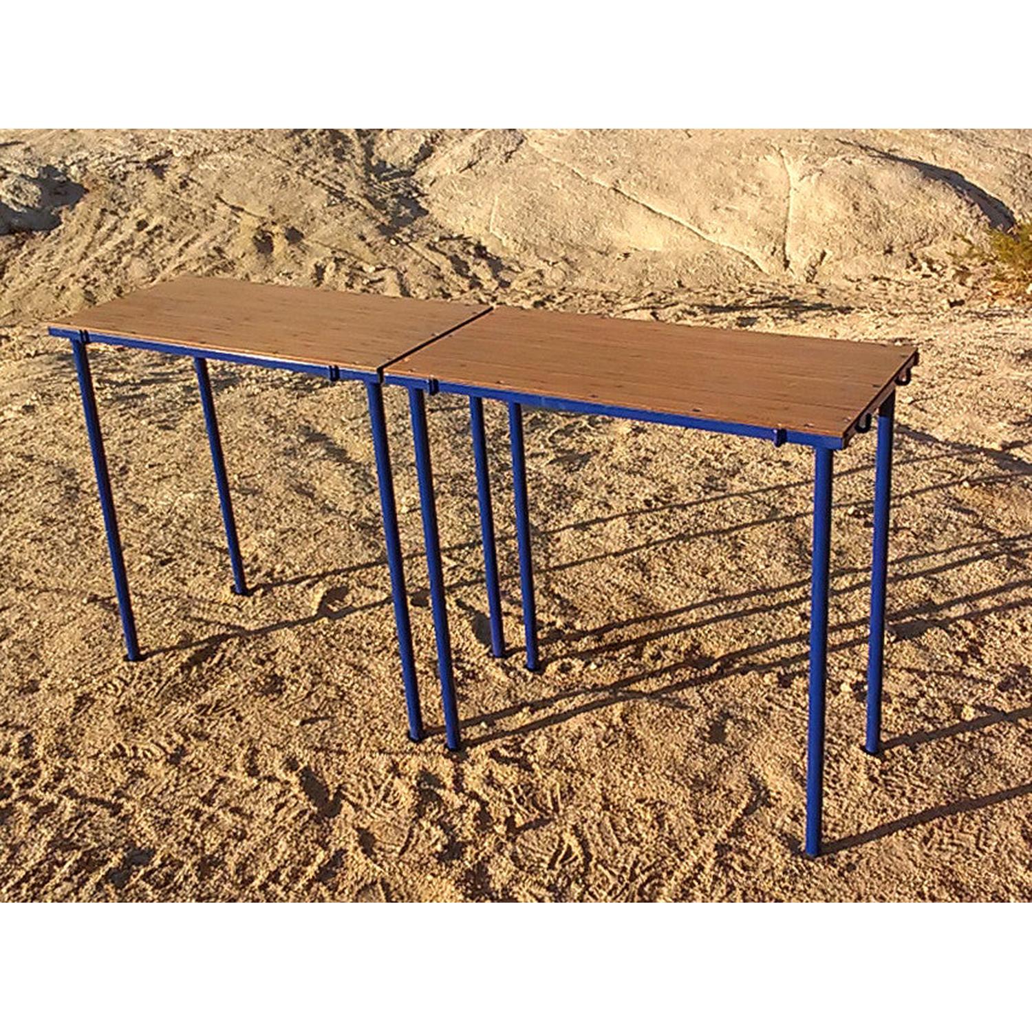 Camp Table Kit – Modular Metal & Bamboo Camp Table