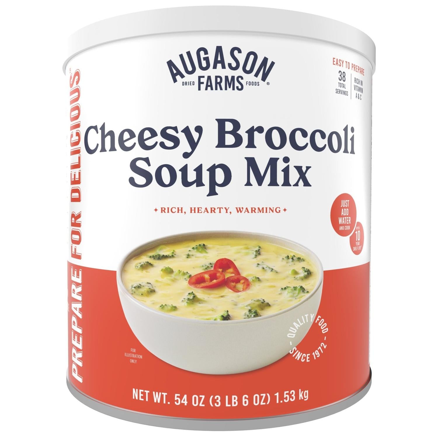 Cheesy Broccoli Soup Mix Can – 38 Servings