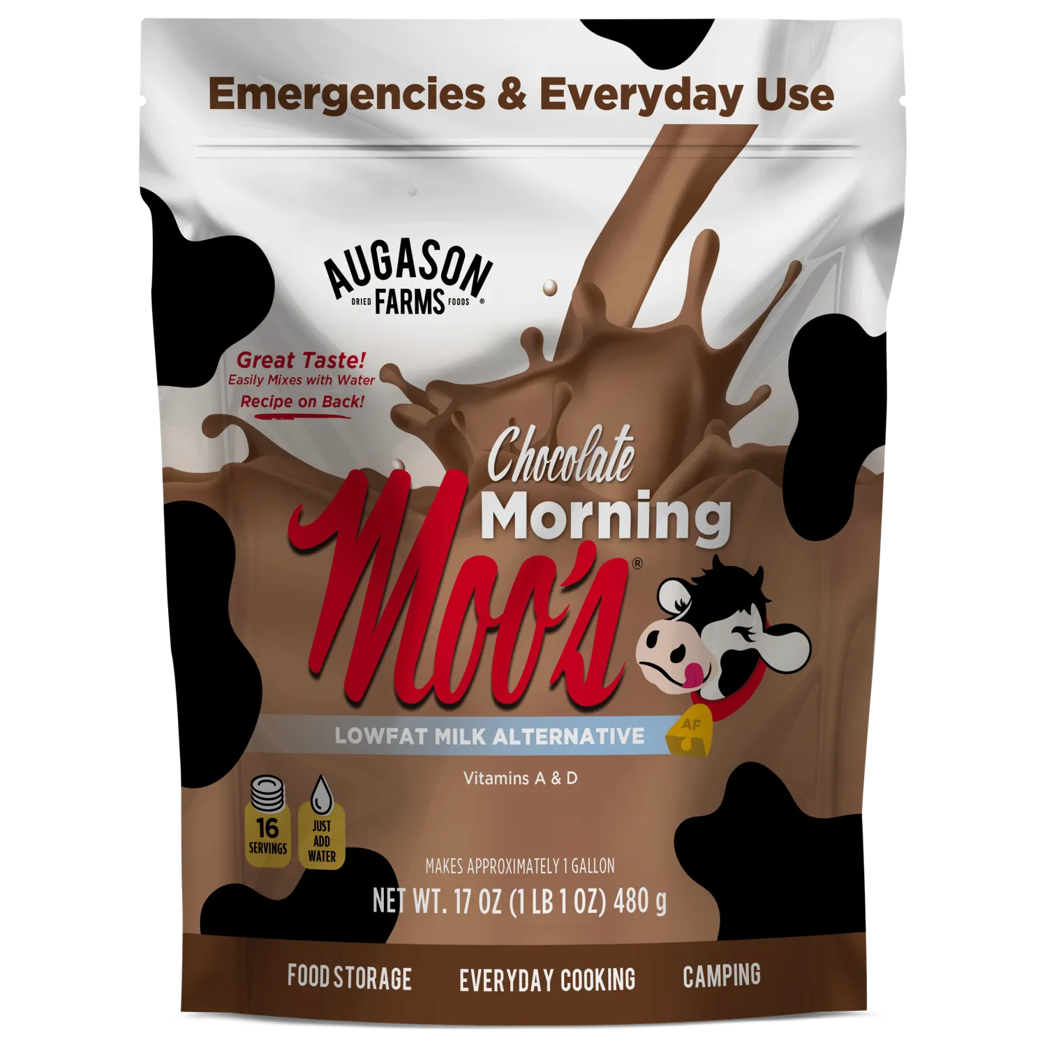 Chocolate Morning Moo’s® Lowfat Milk Alternative – 17 oz (16 Servings)